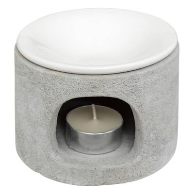 ATMOSPHERA CREATEUR D'INTERIEUR - Bruciatore di incenso in cemento olioa 11x7cm