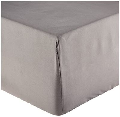 Elegant Comfort 1500, Lenzuolo con Angoli Profondi (40,64 cm), di qualità alberghiera, in Morbida Microfibra, Resistente alle Pieghe e allo sbiadimento, per Letto Matrimoniale, Grigio