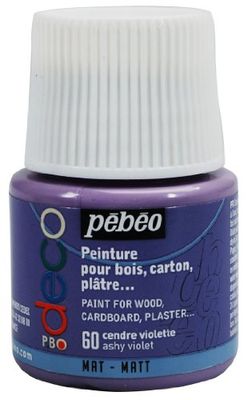 Pebeo Deco Acrylic Matt Paint 45-Milliliter Bottle, Ash Purple