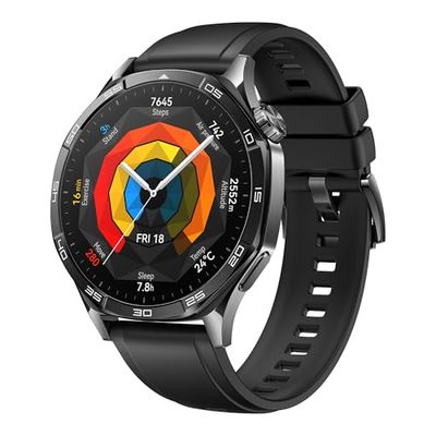 HUAWEI Watch GT 5 46mm Smartwatch, Silueta con Diseño Sofisticado, Nueva Experiencia Running y Ciclismo, Pago NFC, Seguimiento de Salud, 14 Días de Duración de la Batería, iOS & Android, Negro