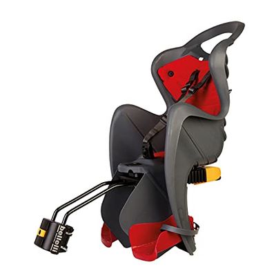Mr Fox - Zitje voor achterop de fiets - voor kinderen tot 22 kg, van 3 tot 8 jaar oud- kan aan het frame vastgemaakt worden, verstelbaar - Donker Grijs