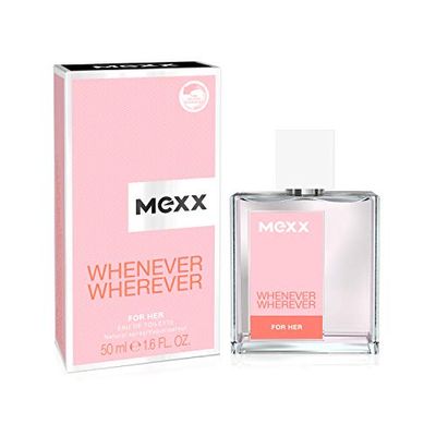 Mexx Whenever Wherever Woman Verkwikkende Eau de toilette, voor elke gelegenheid, voor zorgeloze elegantie, 1 x 50 ml