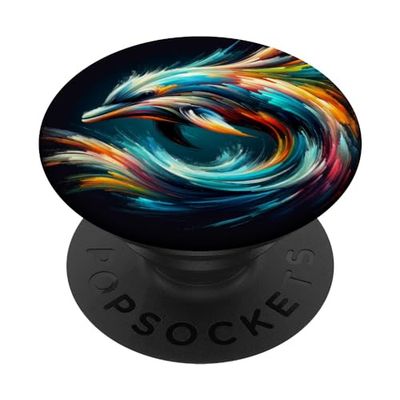 Bonita imagen de delfín para los amantes de los delfines y los delfines PopSockets PopGrip Intercambiable