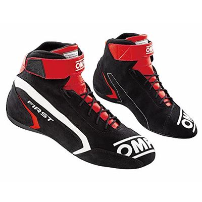 Omp Mixte First Race My2021 Chaussures Rouge/Noir Taille 47 FIA 8856-2018 Bateau, Standard