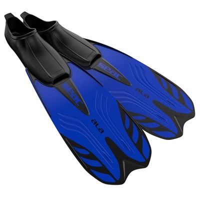 SEAC Abaa, barbatanas de snorkeling com sapatilhas fechadas para adultos e crianças, dos tamanhos 28 a 47