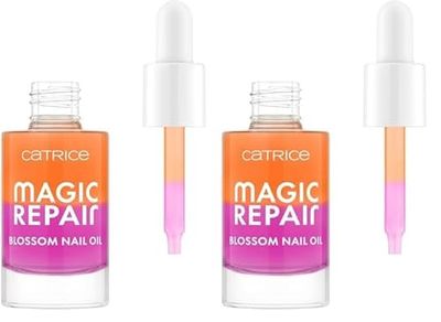 Catrice Cosmetics Magic Repair Blossom Nail Oil Huile Pour Ongles, Régénérant, avec Vitamines, Protecteur, Translucide (8 ml) (Lot de 2)