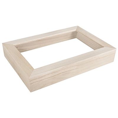 Rayher Moldura de madeira e metacrilato, 30 x 21 x 5 cm, para quadros 3D, 62788000