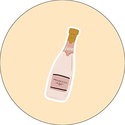 Bonateks, Ronde digitaal bedrukte muismat, antislip onderkant, voor kantoor en thuis, diameter: 22 cm