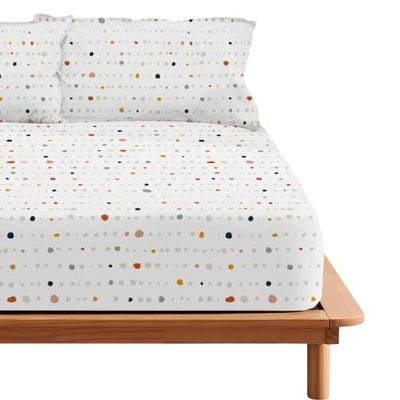 BELUM | Lenzuolo Sahara 100% cotone per letto da 90, lenzuolo sotto 175 fili