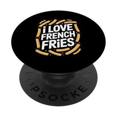 Amo el arte de bocadillos de papas fritas PopSockets PopGrip Adhesivo