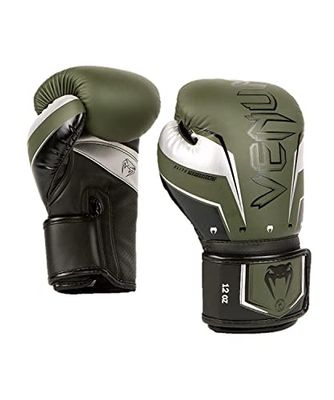 Venum Elite Evo bokshandschoenen - kaki/zilver - 250 g