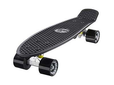 Ridge Skateboards 22" Mini Cruiser Skateboard, Nero/Nero