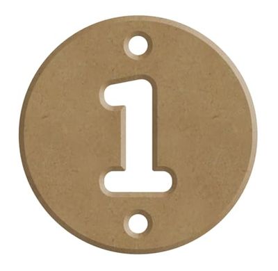 GOMILLE 32 rund födelsedag - 6 mm PEFC-certifierad 100% - juldekoration i trä