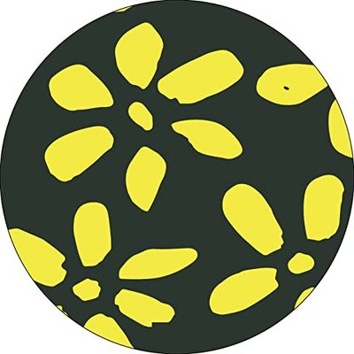 Bonateks, Ronde digitaal bedrukte muismat, antislip onderkant, voor kantoor en thuis, diameter: 22 cm