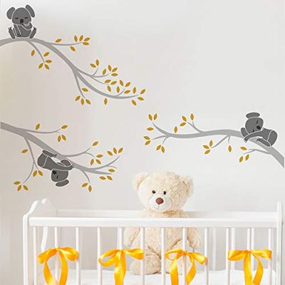 Muursticker kinderen decoratie babykamer muursticker kinderkamer muurtattoo koalas op takken muursticker kinderen muursticker muursticker muursticker kinderen muursticker muursticker H60 x B90 cm
