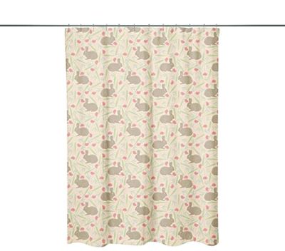 Bonamaison, Rideau de Douche Imprimé Numériquement, Anneaux de Rideau de Douche Inclus, 1 Pièce, 140X200 Cm - Conçu et fabriqué en Turquie