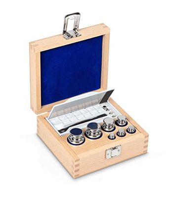 KERN 326-042 - Set di pesi Sauter OIML F1, custodia in legno, 1-200 g