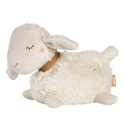 Pecore naturale – Peluche con cotone biologico da agricoltura biologica controllata (kbA) con sacchetto termico e freddo rimovibile – Cuscino per neonati e bambini dalla nascita