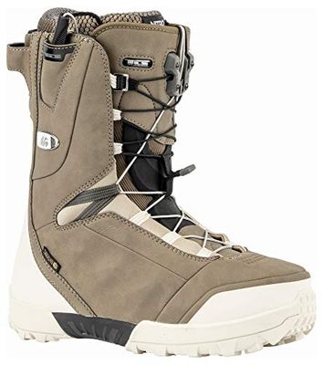 Nitro Snowboards Lava Clicker TLS '20 Highend Premium All Mountain Freeride Chaussures de Snowboard pour Femme Blanc Sable 25,5 cm