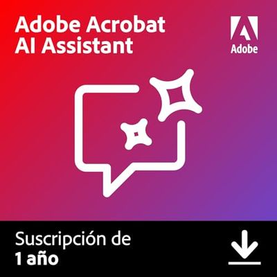Adobe Asistente de IA de Acrobat | PC/Mac/Web | Descarga de software | PDF Software | Activación requerida