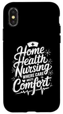 Home Health Nursing Design for Home Health Care Worker Nurse Case for iPhone X/XS