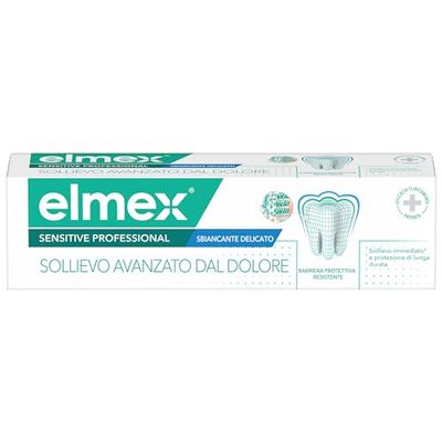 elmex Pasta do zębów Sensitive Professional Wybielanie 75 ml I Natychmiastowe i trwałe Ulga I Przywróć naturalne białe zęby Profesjonalna wybielanie zębów Wybielanie zębów