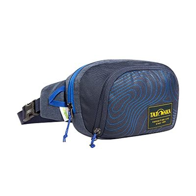 Tatonka Sac banane Hip Sling Pack S (1,5 L) - Sac banane élégant avec deux compartiments zippés avec organiseur - Peut également être porté comme sac à bandoulière ou sac à bandoulière - 23 x 14 x 5 cm, Navy Curve, S (1,5 Liter), Sac banane élégant avec deux poches zippées