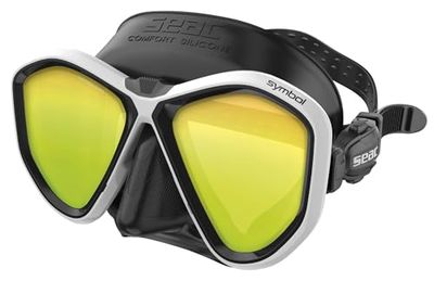Seac Symbol, maschera da subacquea Made in Italy a lenti simmetriche con fibbia 3D direttamente sul facciale