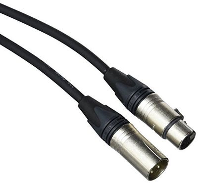 Proel ESO255LU10 Esoteric audiokabel (3-polig XLRM op 3-polig XLRF, neutrale stekker, 10m, NC3FXX-HPC250-NC3MXX) zwart