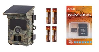 NUM'AXES All Inclusive Pack: PIE1060 Outdoor Photographic Trap + Batteries + Memory Card
