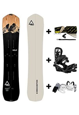 Pack Splitboard + Fijaciones + Pieles de Foca + Crampones - Help Snowboards The Adventure Splitboard 154 - Pista y Freeride - Pieles Kohla - Crampones Union - Fijaciones Union Explorer Talla L