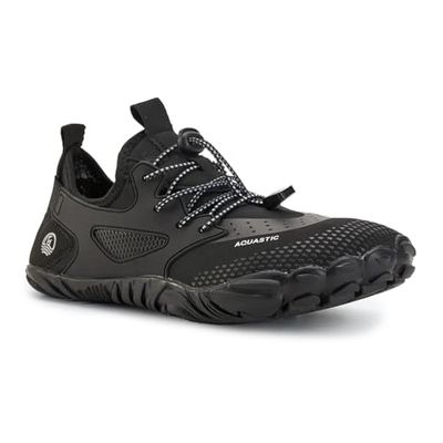 AQUASTIC Saros, Water Shoe Unisex Adulto, Negro, 42 EU