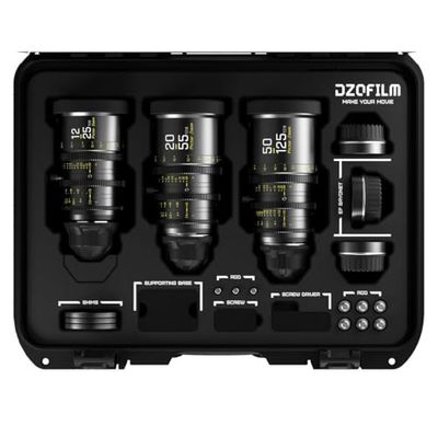 DZOFILM Cine Lens Pictor Zoom 3-Lens Kit (12-25/50-125/20-55 T2.8) Black