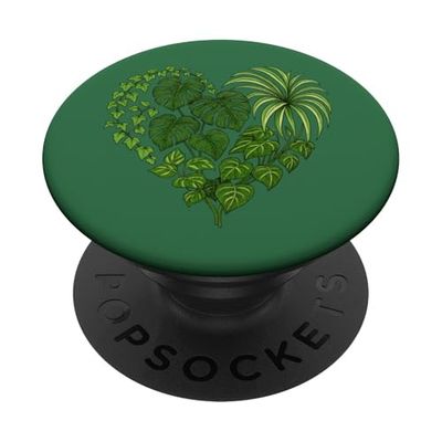 Planta De Interior Amor Corazón Monstera Pothos Araña Planta Vides PopSockets PopGrip Adhesivo
