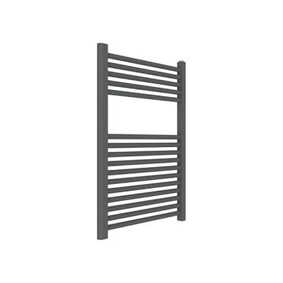 ERCOS Podgrzewacz do ręczników Termopatio Łazienka Rozmiar 500x770 MM Grzejnik Kolor Szary Żelazko Matowe, 1/2 "Wyposażony w Zestaw Montażowy