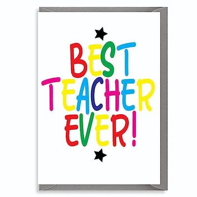 Thank You Card - Teacher, Teaching Assistant, Nursery Teacher - K18