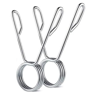 Coppia Clip a Molla 50mm Collari Morsetti a Molla per Bilanciere Ferma Pesi Blocca Dischi Chiusure Manubrio