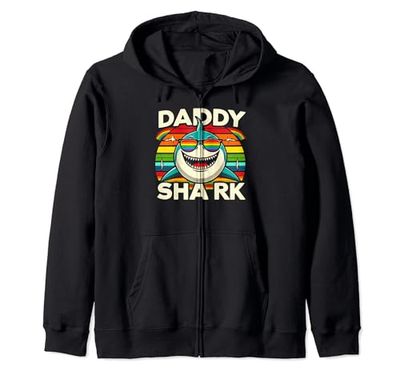 Divertida camiseta Daddy Shark Shark Family Shark con tiburones a juego con papá Sudadera con Capucha