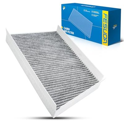 Fesuda Filtro abitacolo carbone attivo filtro polline per C-CLASS (W203)/Sportcoupe (CL203)/T-Model (S203), CLK (C209)/Convertible (A209) (1983-2023), OE CUK3461