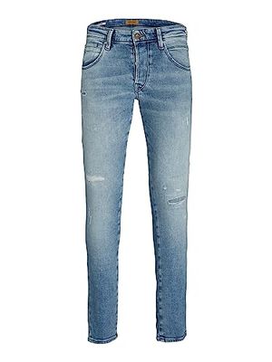 JACK & JONES Glenn Trek JOS 576 Slim Fit Jeans voor heren, Denim Blauw, 33W / 34L