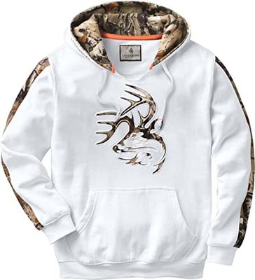 Legendary Whitetails Men's Big & Tall Camo Outfitter Hoodie, Frost, 3X-Large Tall