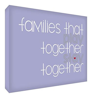 Feel Good Art-Tela con Gallery Wrapped con pannello frontale, 40 x 30 x 4 cm, misura: M, colore: lilla