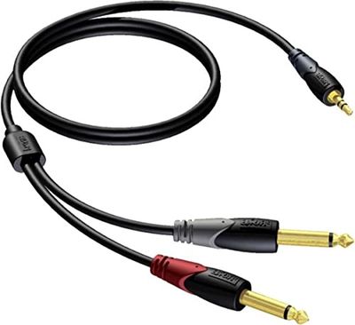 Procab CLA713 kabel 1 x mini-jack - 2 x jack 3 m