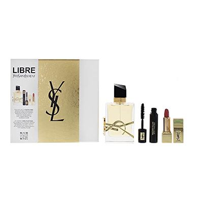 Yves Saint Laurent Libre 3 Piece Gift Set: Eau De Parfum 50ml - Mascara No1 2ml - Lipstick No70 1.3g