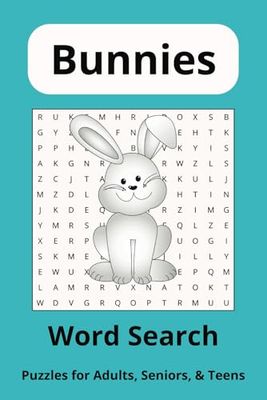 Bunnies Word Search Puzzle Book: Word Searches with Easy to Read Print about Bunnies, and More | 6x9 inches, 110 pages | 50+ Puzzles ... Gifts for Vacations, Holidays and Free Times