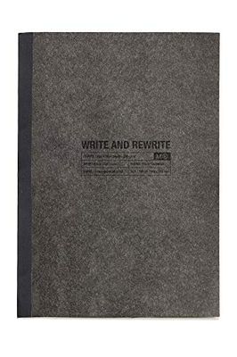 MIQUELRIUS 1176 - notitieboek, A4, softcover, 48 vellen, liggend formaat gewoon zwart