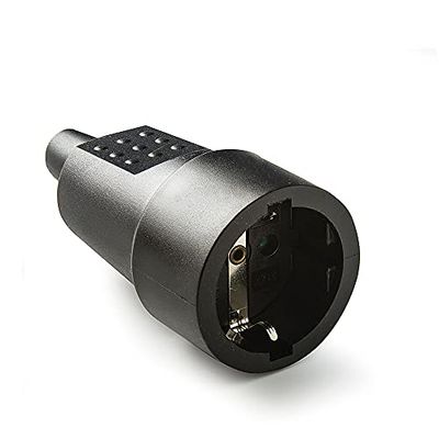 FAMATEL Base móvel | PVC borracha | TT | 16A | 250 V | preto