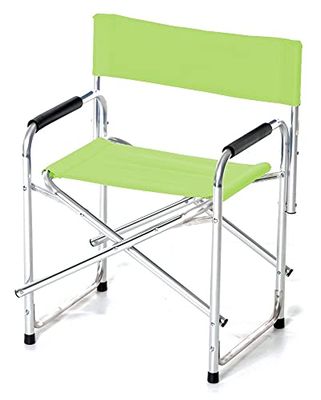 VERDELOOK Regissörstol i polyestertyg 47 x 57 cm höjd 78 cm, lime, utomhus trädgård terrass