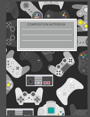 Composition Notebook: Video Game, Gamer Composition Notebook Wide Ruled Lined for Kids, Boys and Girls | Back to school | 120 pages |Large Notebook 8.5 x 11