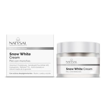NATYSAL Snow White Cream Crema Anti-Macchia, 50 ml, Tinta Unita, Estándar